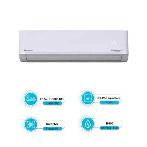 Dawlance Air Conditioner Elegance Plus UV 30 DC Inverter 1.5 Ton _ 1 5 ton _ Split AC _ Heat and Cool _ 18000 BTU