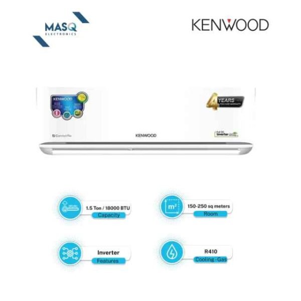 KENWOOD 1.5 Ton Air Conditioner KEC-1853S eComfort Plus Inverter - 75% Energy Efficient With 10 Years Compressor and 4 Years Card Warranty