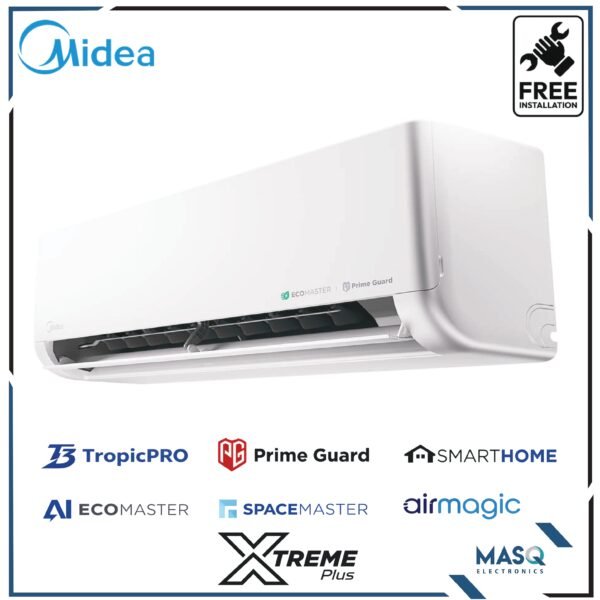 Midea 2.0 Ton Xtreme Plus Inverter AC MSEZ2D-24HRFN1 T3 TropicPro Prime Guard Protection Eco-Friendly Refrigerant (R410A) AI Ecomaster SmartHome Control FREE INSTALLATION